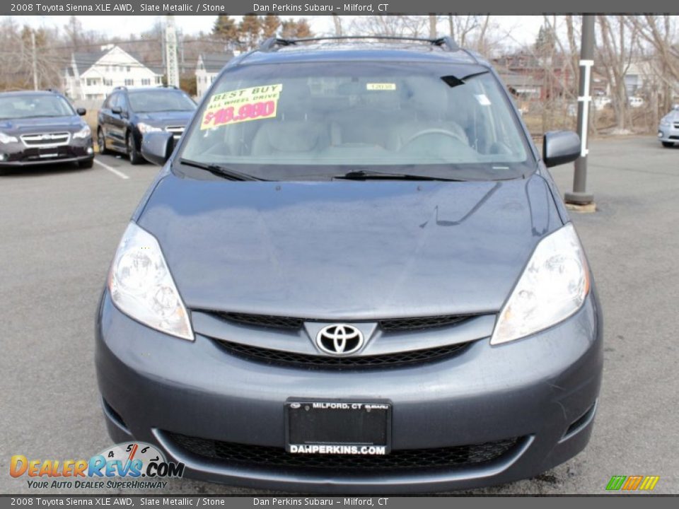 2008 Toyota Sienna XLE AWD Slate Metallic / Stone Photo #2