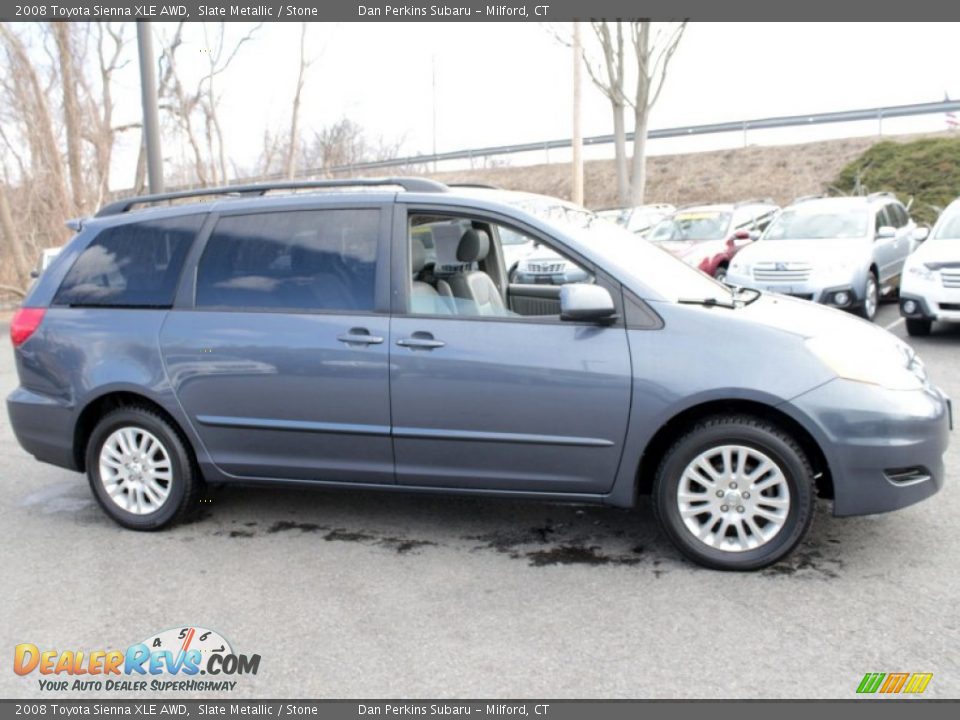 2008 Toyota Sienna XLE AWD Slate Metallic / Stone Photo #4
