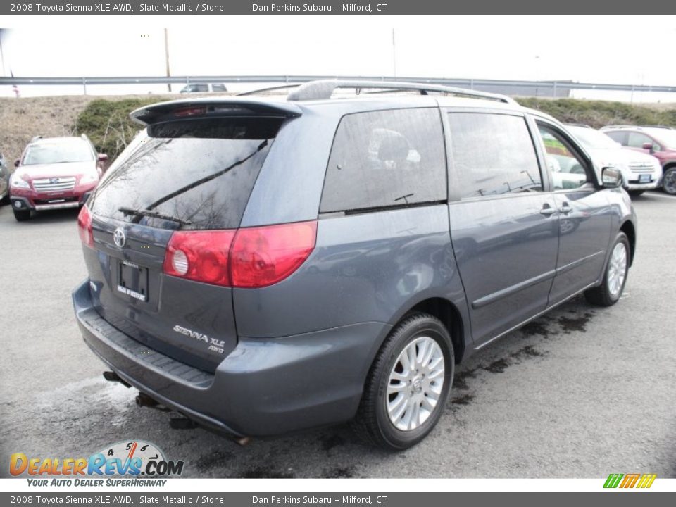 2008 Toyota Sienna XLE AWD Slate Metallic / Stone Photo #6