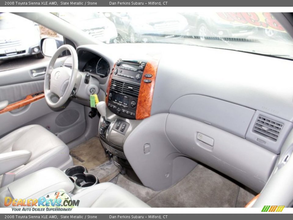 2008 Toyota Sienna XLE AWD Slate Metallic / Stone Photo #9