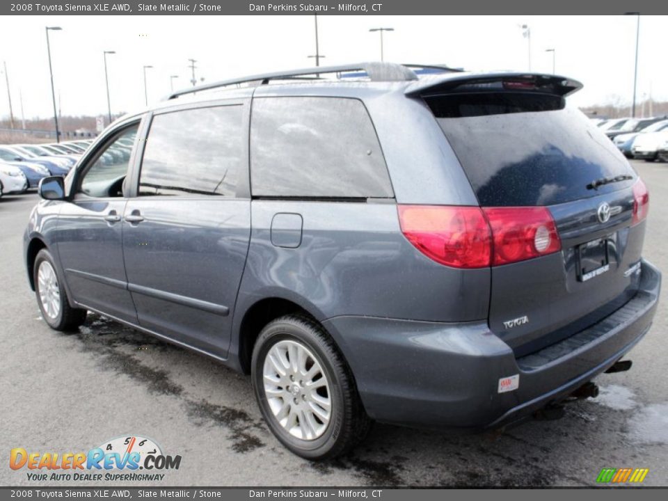 2008 Toyota Sienna XLE AWD Slate Metallic / Stone Photo #10
