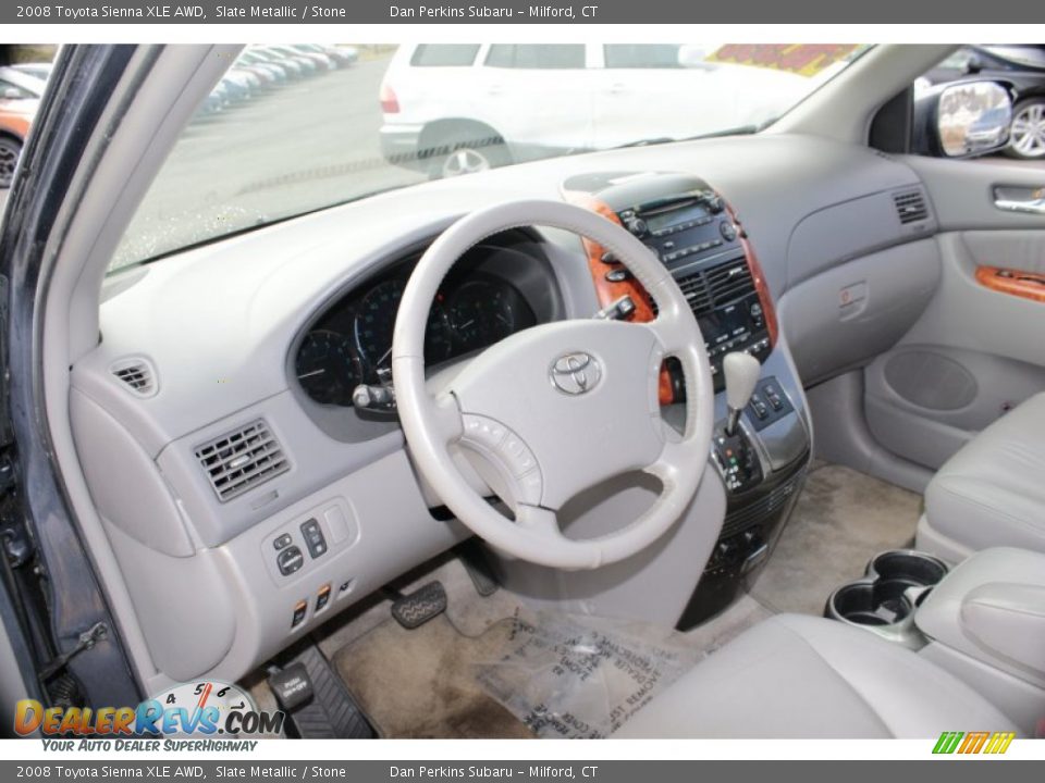 2008 Toyota Sienna XLE AWD Slate Metallic / Stone Photo #14