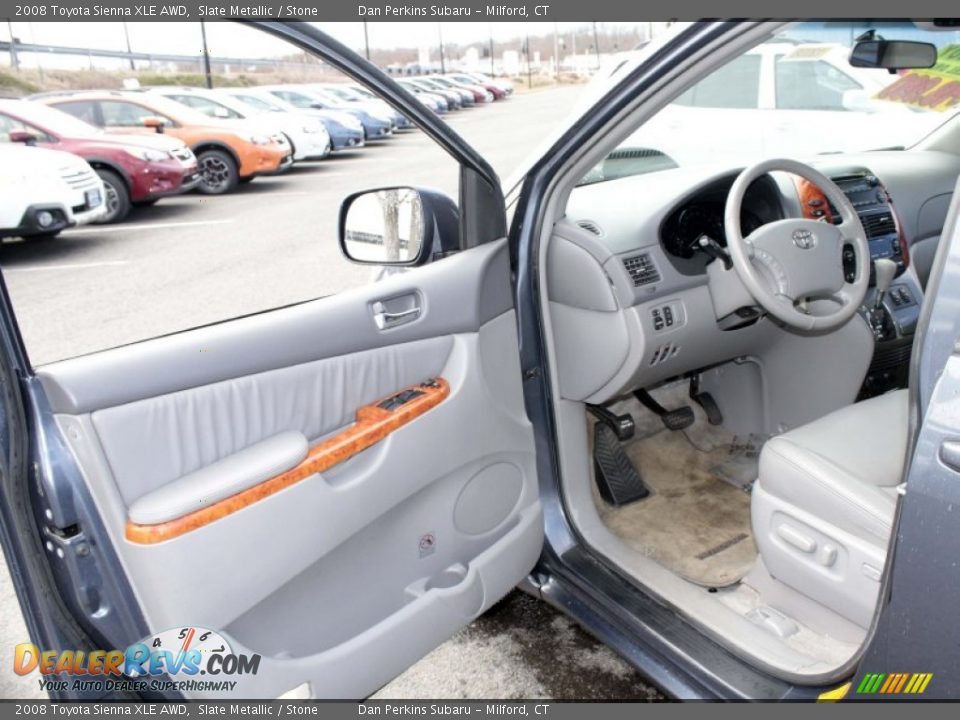 2008 Toyota Sienna XLE AWD Slate Metallic / Stone Photo #15