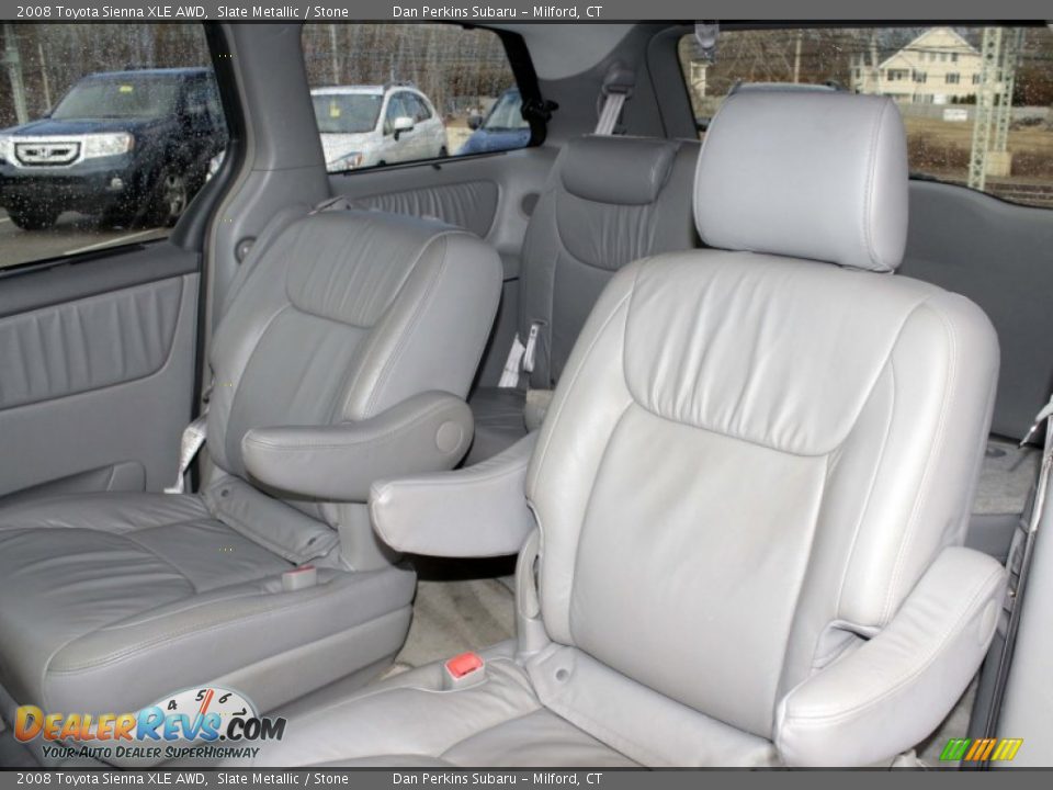 2008 Toyota Sienna XLE AWD Slate Metallic / Stone Photo #16