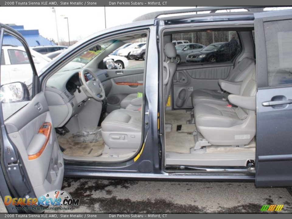 2008 Toyota Sienna XLE AWD Slate Metallic / Stone Photo #18