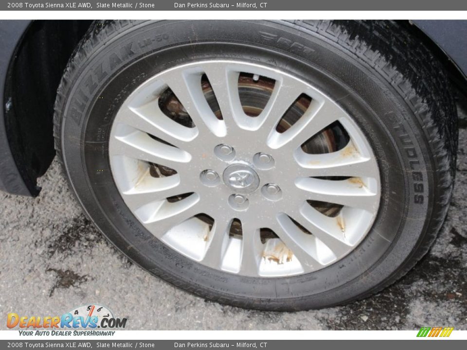 2008 Toyota Sienna XLE AWD Slate Metallic / Stone Photo #19