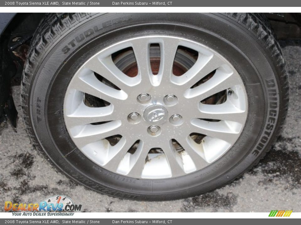 2008 Toyota Sienna XLE AWD Slate Metallic / Stone Photo #21