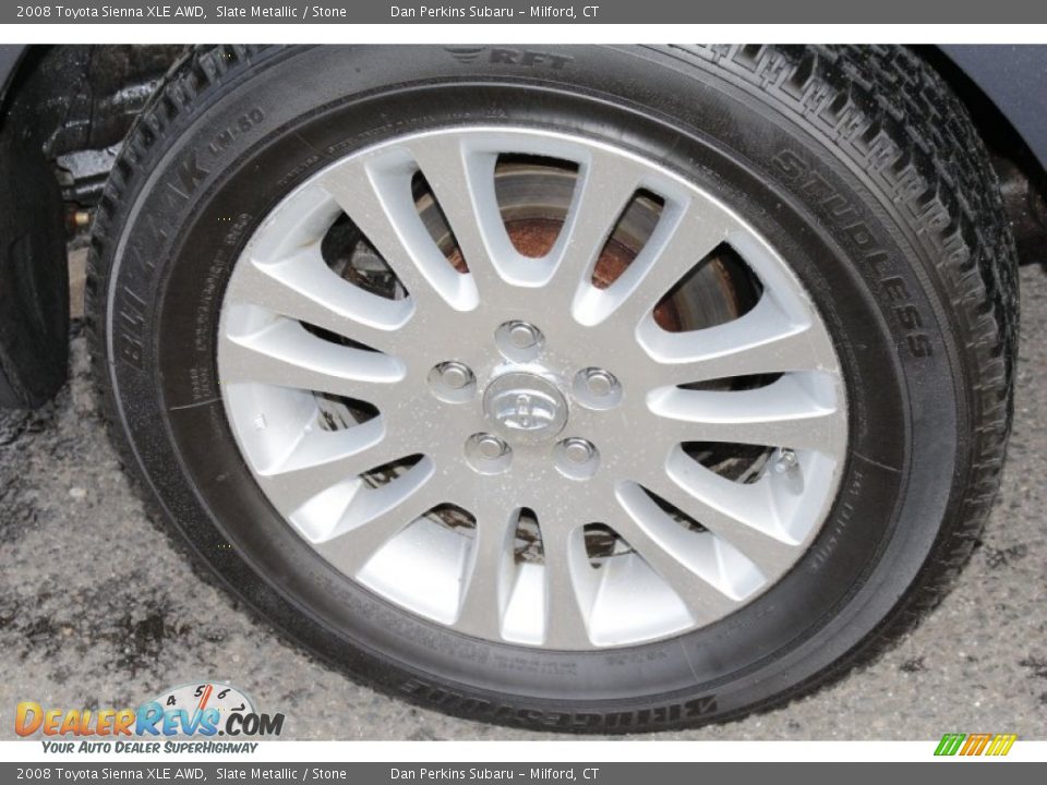 2008 Toyota Sienna XLE AWD Slate Metallic / Stone Photo #22