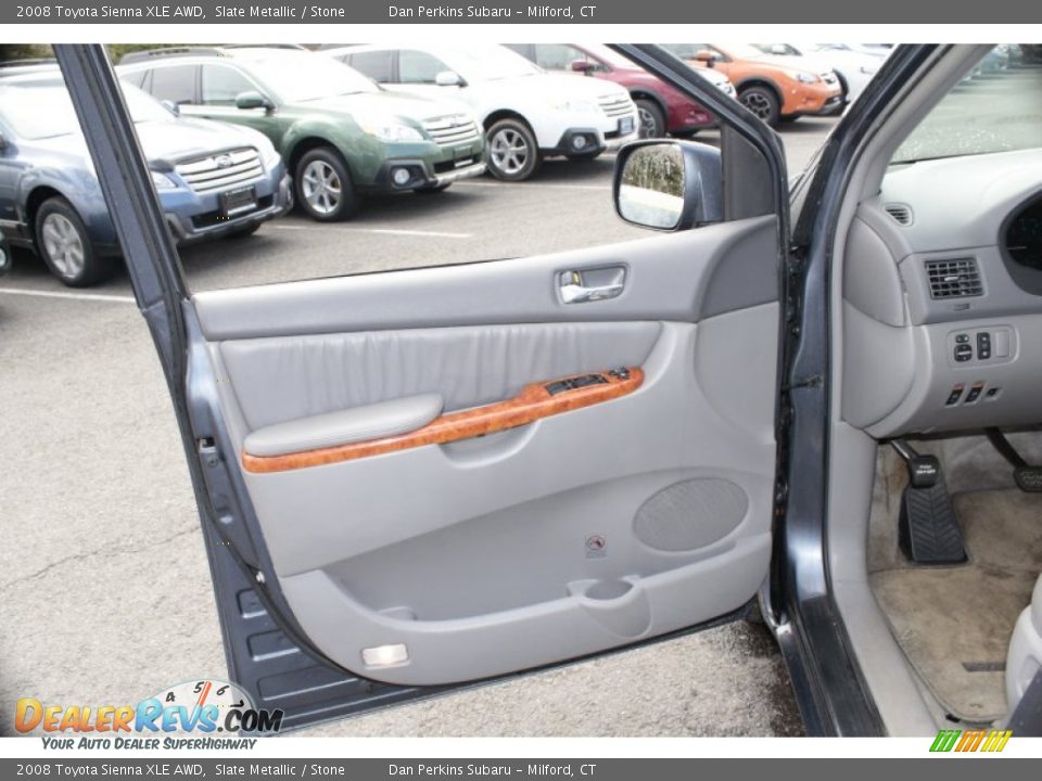 2008 Toyota Sienna XLE AWD Slate Metallic / Stone Photo #24