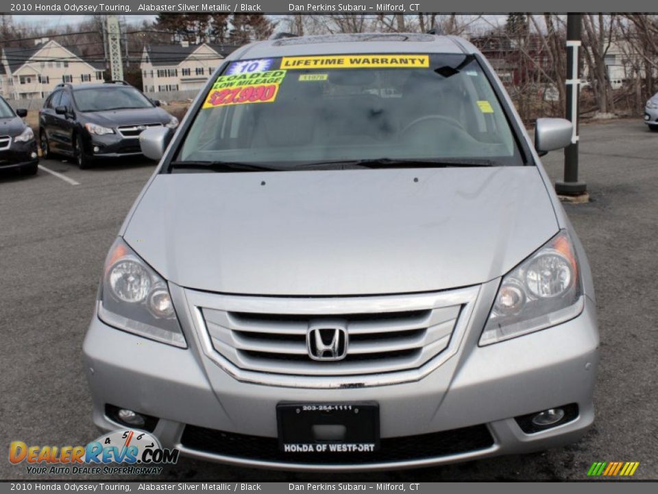 2010 Honda Odyssey Touring Alabaster Silver Metallic / Black Photo #2