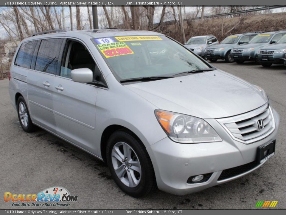 2010 Honda Odyssey Touring Alabaster Silver Metallic / Black Photo #3
