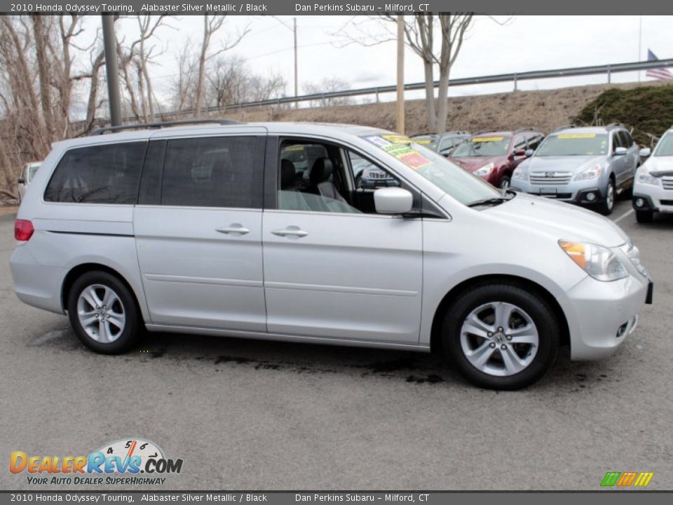 2010 Honda Odyssey Touring Alabaster Silver Metallic / Black Photo #4