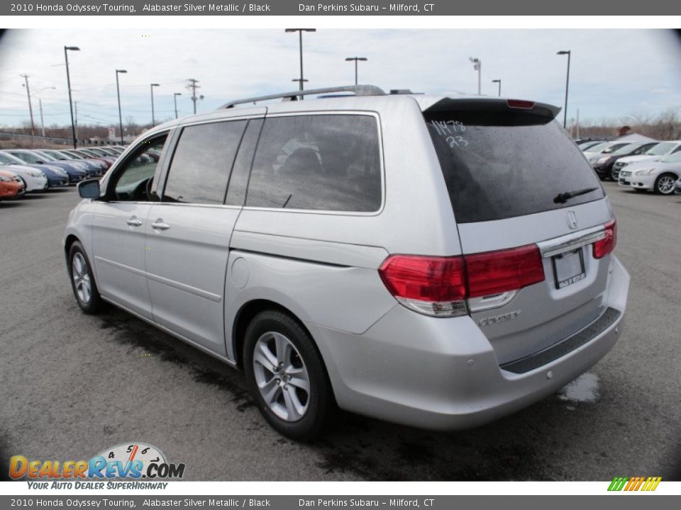 2010 Honda Odyssey Touring Alabaster Silver Metallic / Black Photo #10