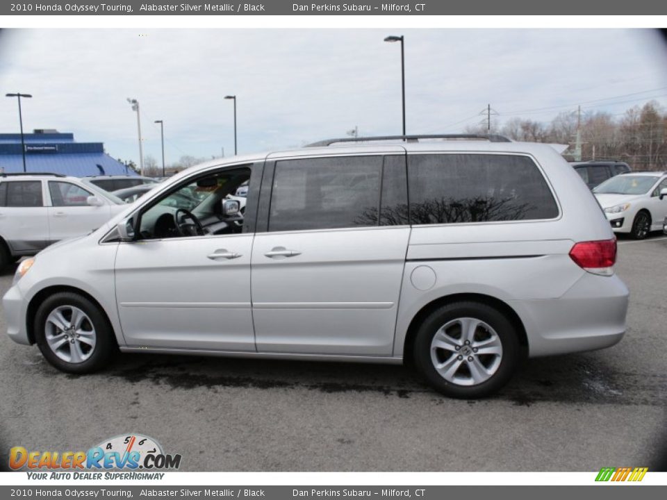 2010 Honda Odyssey Touring Alabaster Silver Metallic / Black Photo #11