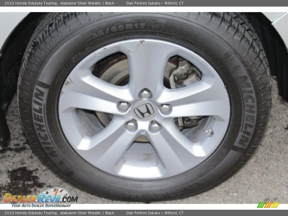 2010 Honda Odyssey Touring Alabaster Silver Metallic / Black Photo #22