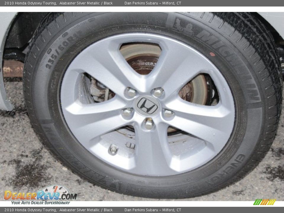 2010 Honda Odyssey Touring Alabaster Silver Metallic / Black Photo #23