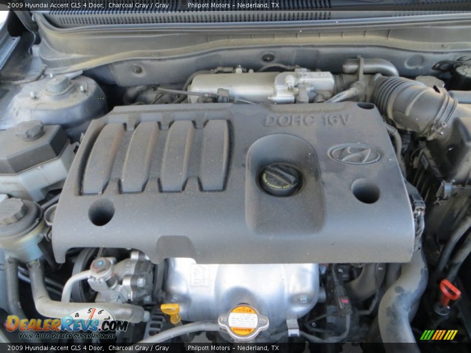 2009 Hyundai Accent GLS 4 Door Charcoal Gray / Gray Photo #25