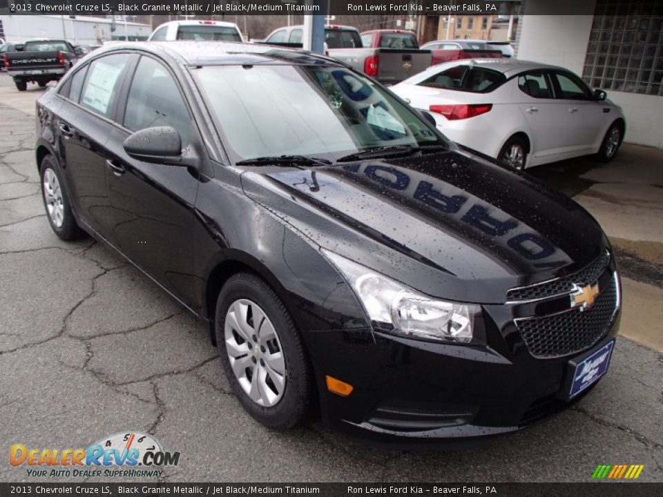 2013 Chevrolet Cruze LS Black Granite Metallic / Jet Black/Medium Titanium Photo #2