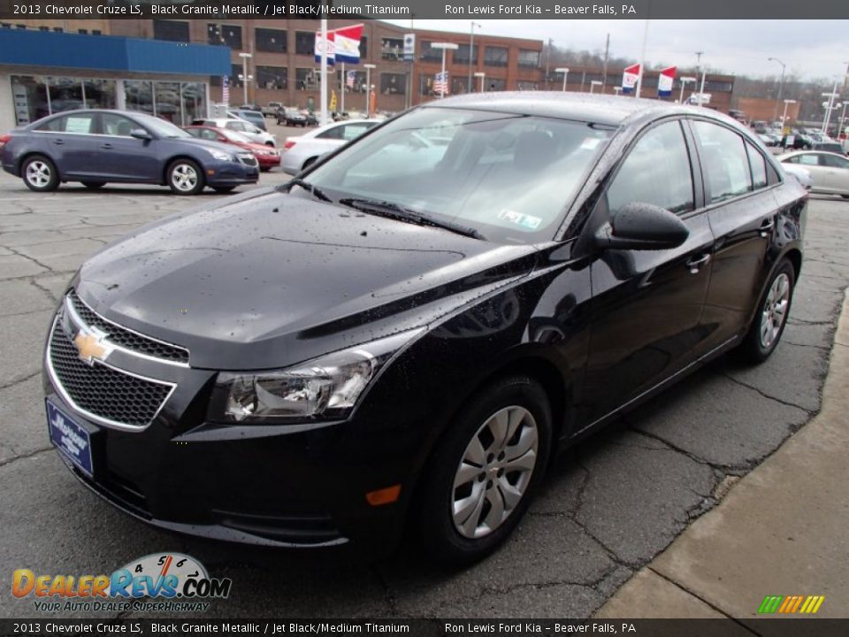 2013 Chevrolet Cruze LS Black Granite Metallic / Jet Black/Medium Titanium Photo #4