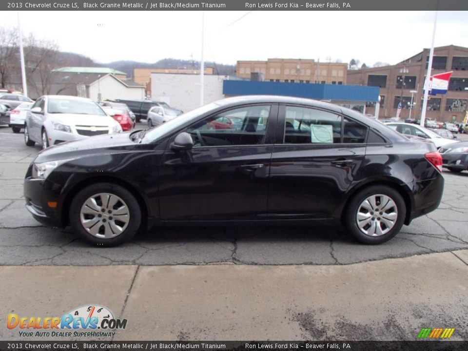 2013 Chevrolet Cruze LS Black Granite Metallic / Jet Black/Medium Titanium Photo #5