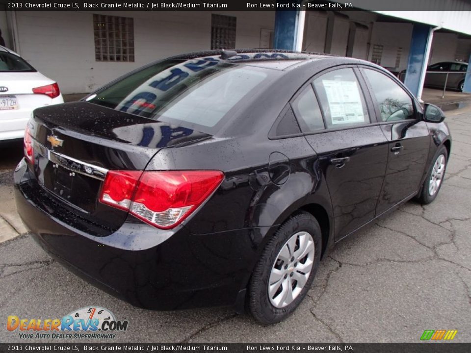 2013 Chevrolet Cruze LS Black Granite Metallic / Jet Black/Medium Titanium Photo #8