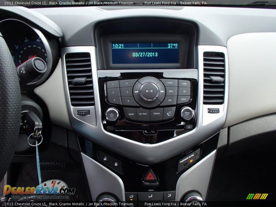 2013 Chevrolet Cruze LS Black Granite Metallic / Jet Black/Medium Titanium Photo #16