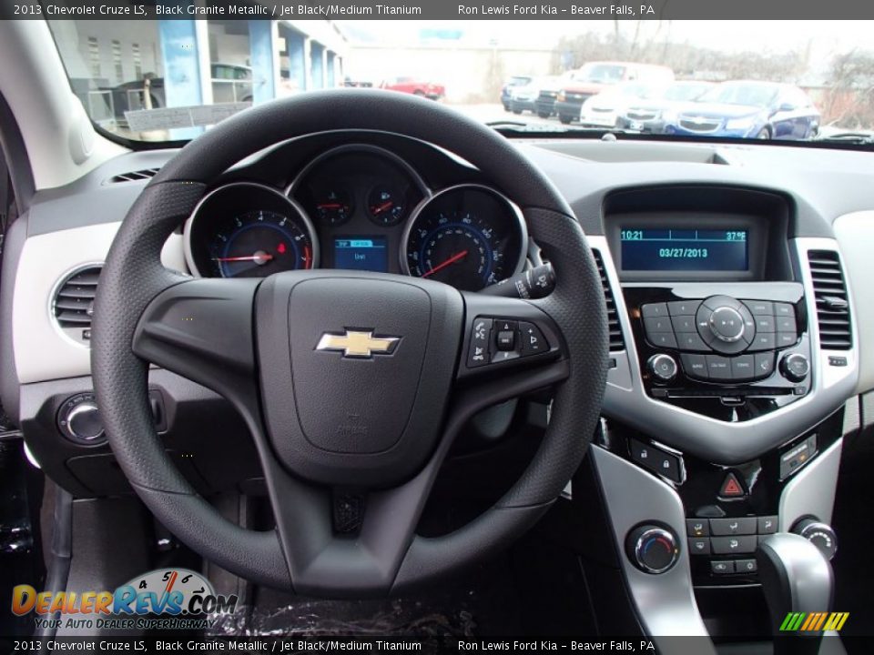 2013 Chevrolet Cruze LS Black Granite Metallic / Jet Black/Medium Titanium Photo #18