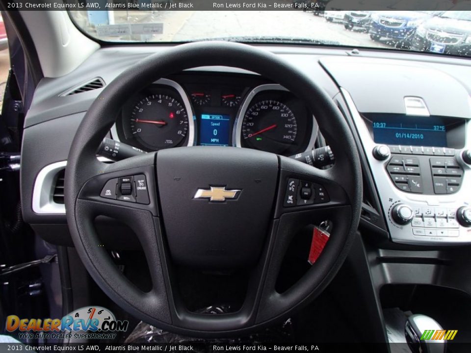 2013 Chevrolet Equinox LS AWD Atlantis Blue Metallic / Jet Black Photo #18