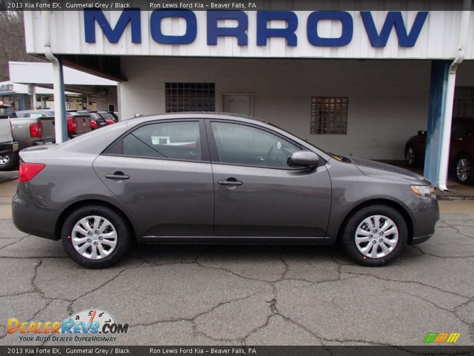2013 Kia Forte EX Gunmetal Grey / Black Photo #1