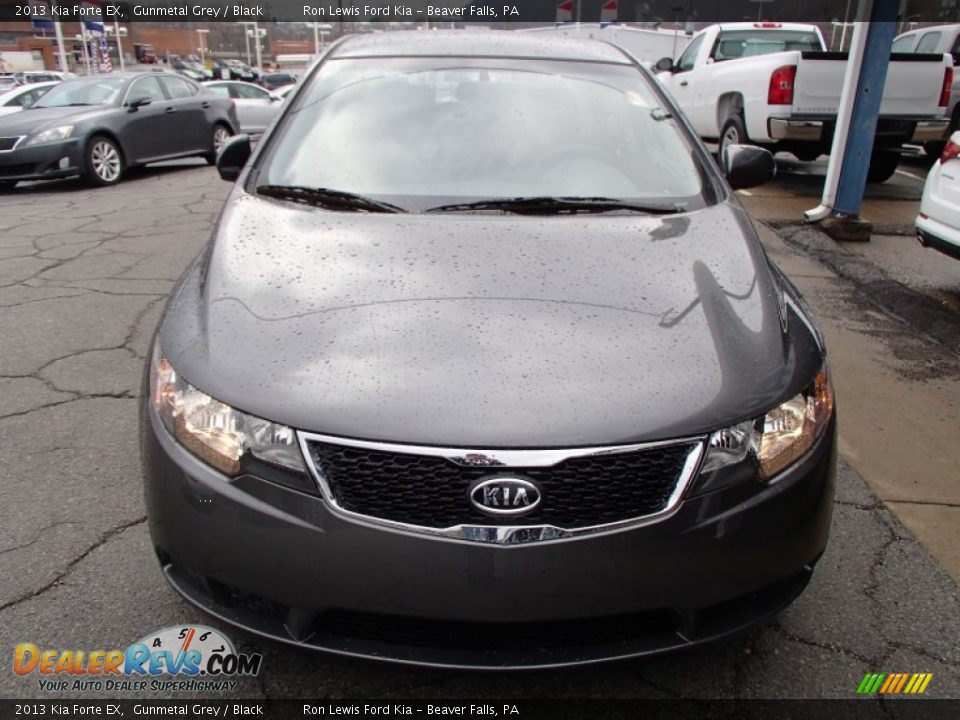 2013 Kia Forte EX Gunmetal Grey / Black Photo #3