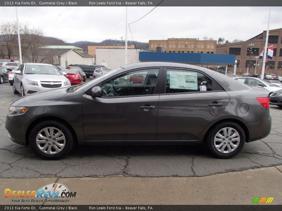 2013 Kia Forte EX Gunmetal Grey / Black Photo #5