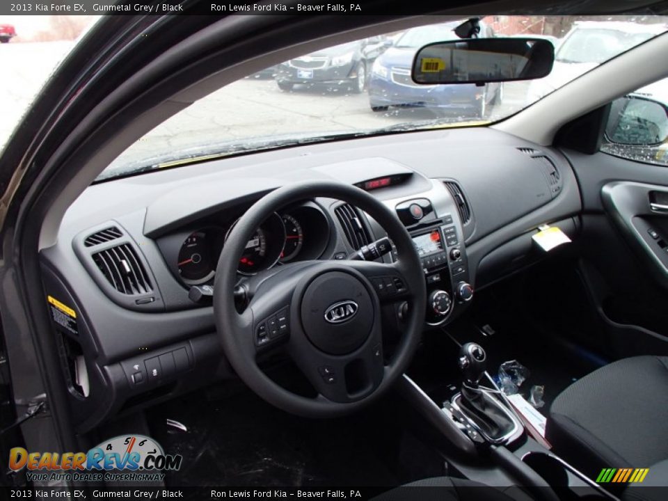 2013 Kia Forte EX Gunmetal Grey / Black Photo #10