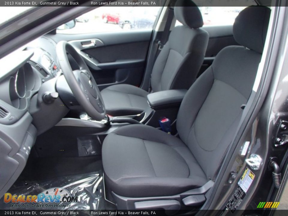 2013 Kia Forte EX Gunmetal Grey / Black Photo #11