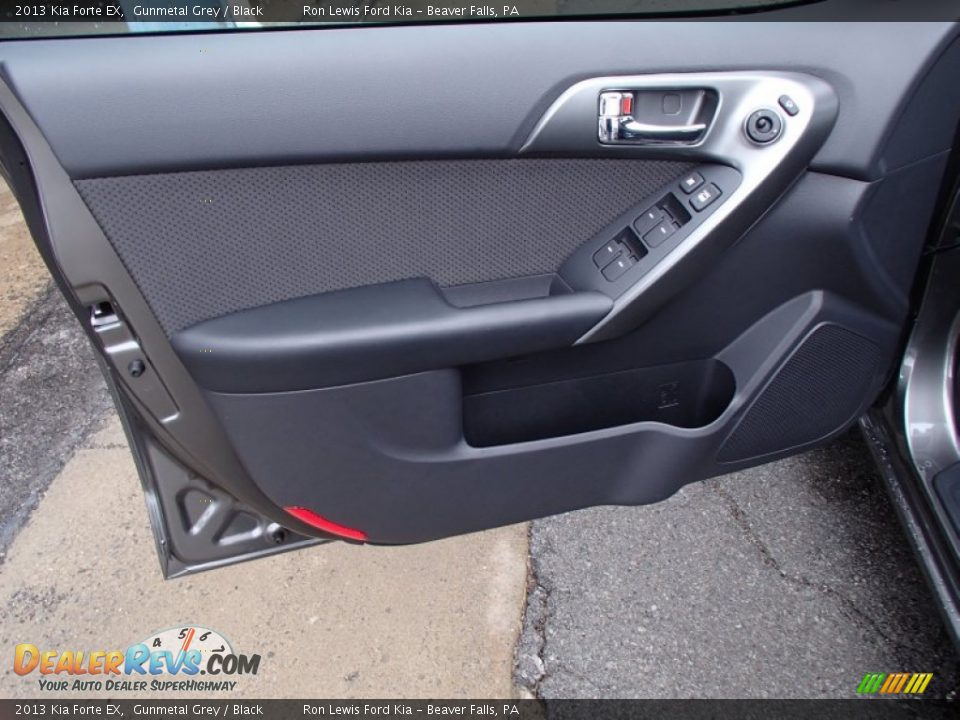 2013 Kia Forte EX Gunmetal Grey / Black Photo #12