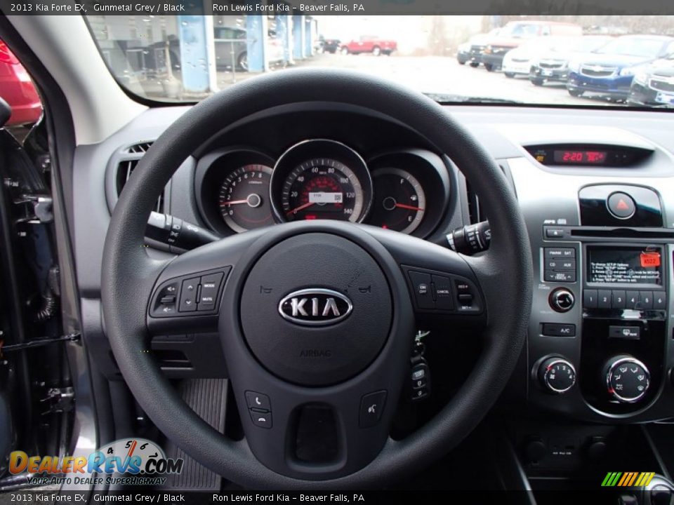 2013 Kia Forte EX Gunmetal Grey / Black Photo #19