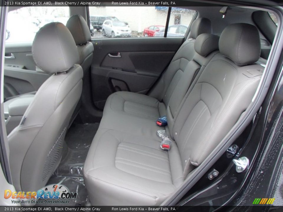 2013 Kia Sportage EX AWD Black Cherry / Alpine Gray Photo #13