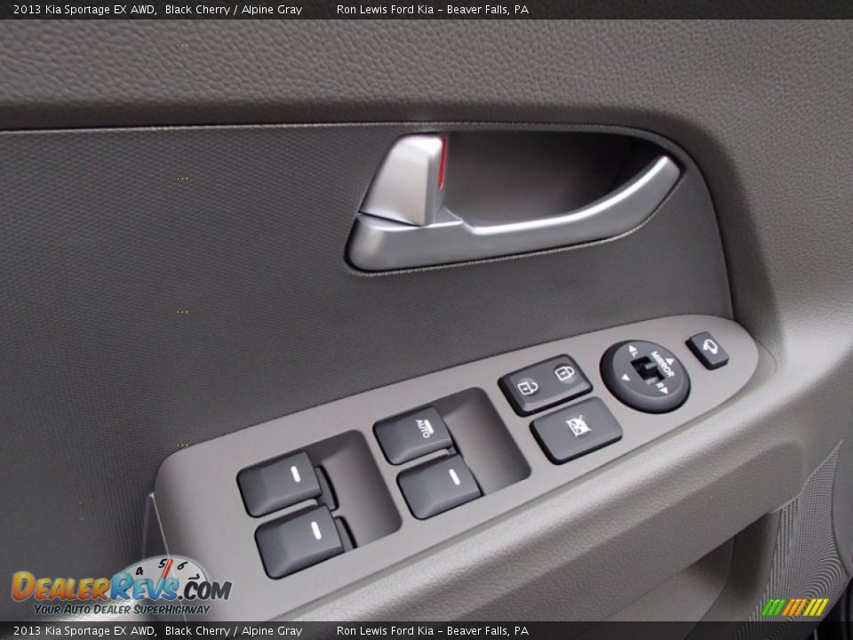 2013 Kia Sportage EX AWD Black Cherry / Alpine Gray Photo #14