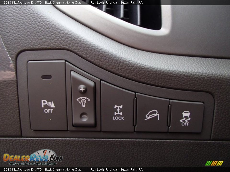 2013 Kia Sportage EX AWD Black Cherry / Alpine Gray Photo #15