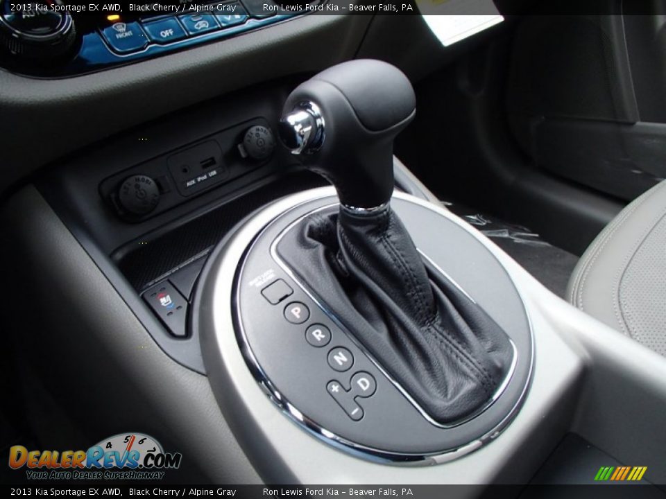 2013 Kia Sportage EX AWD Black Cherry / Alpine Gray Photo #18