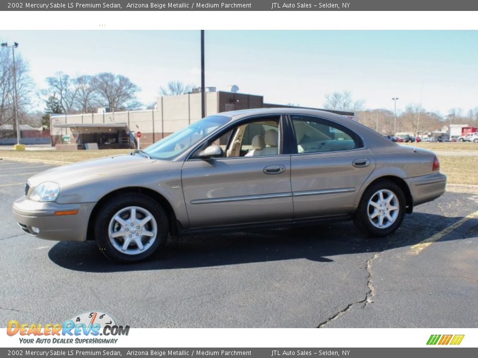 2002 Mercury Sable LS Premium Sedan Arizona Beige Metallic / Medium Parchment Photo #3
