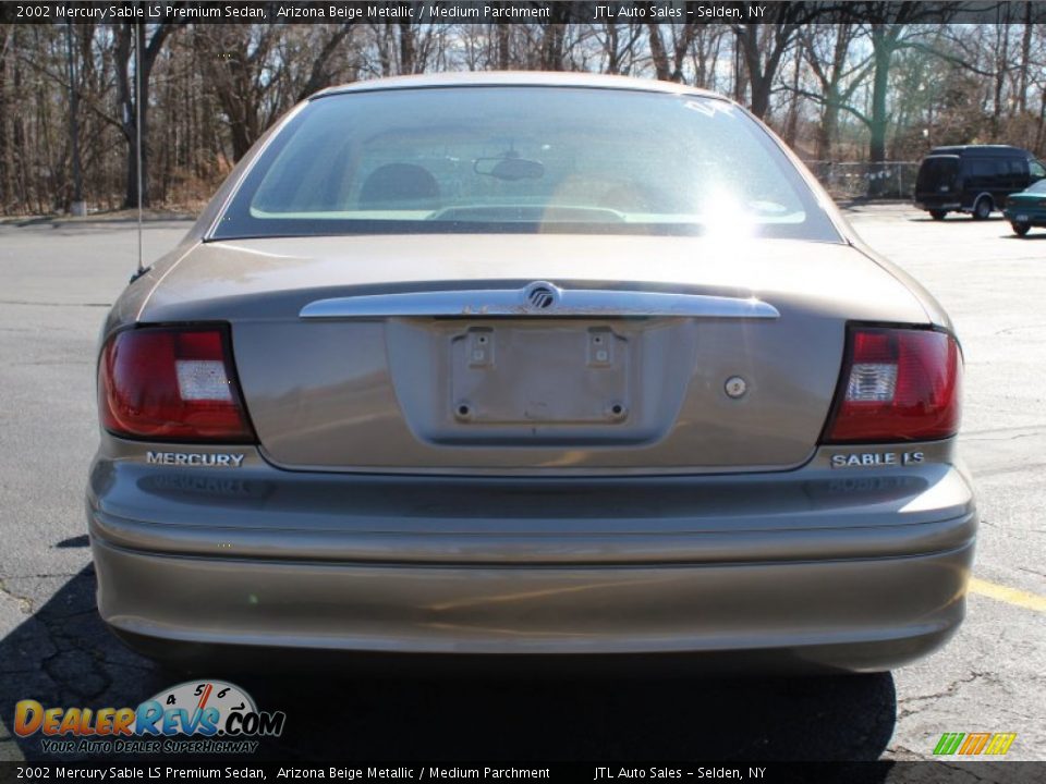 2002 Mercury Sable LS Premium Sedan Arizona Beige Metallic / Medium Parchment Photo #5