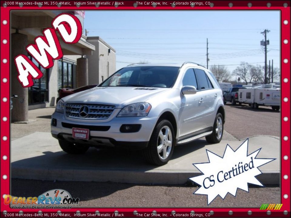2008 Mercedes-Benz ML 350 4Matic Iridium Silver Metallic / Black Photo #1
