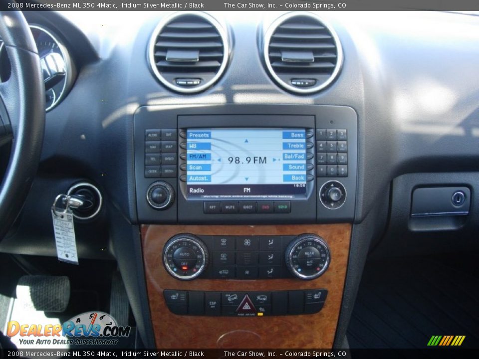 2008 Mercedes-Benz ML 350 4Matic Iridium Silver Metallic / Black Photo #3