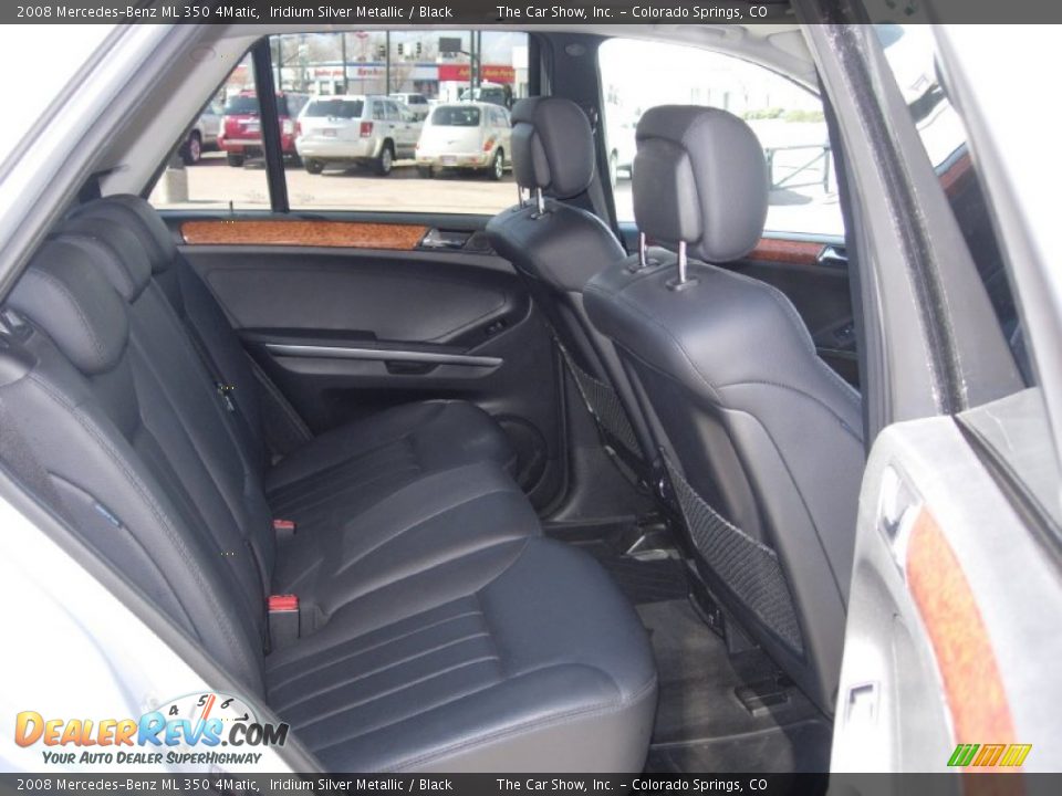 2008 Mercedes-Benz ML 350 4Matic Iridium Silver Metallic / Black Photo #6