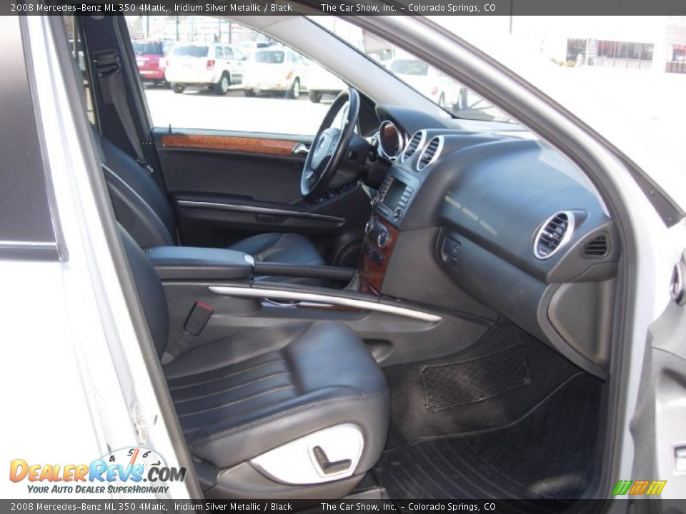 2008 Mercedes-Benz ML 350 4Matic Iridium Silver Metallic / Black Photo #7