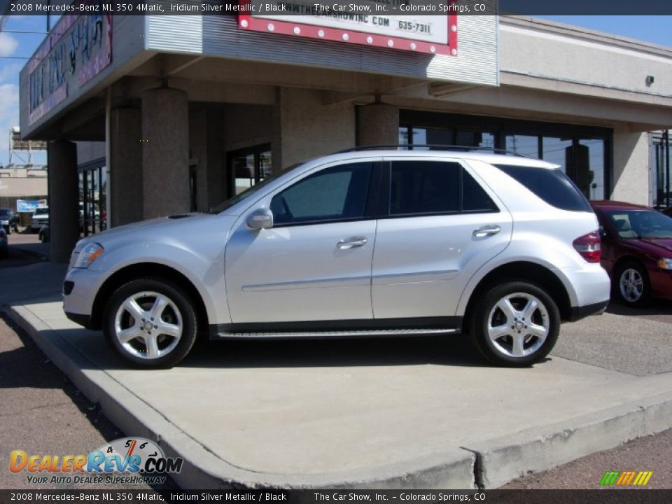 2008 Mercedes-Benz ML 350 4Matic Iridium Silver Metallic / Black Photo #8