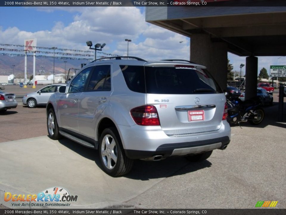 2008 Mercedes-Benz ML 350 4Matic Iridium Silver Metallic / Black Photo #9
