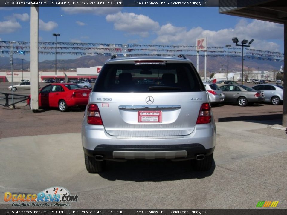 2008 Mercedes-Benz ML 350 4Matic Iridium Silver Metallic / Black Photo #10