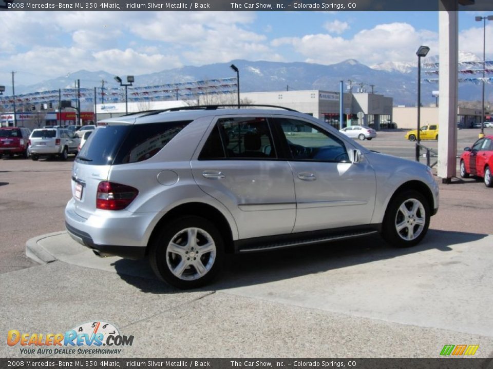 2008 Mercedes-Benz ML 350 4Matic Iridium Silver Metallic / Black Photo #12