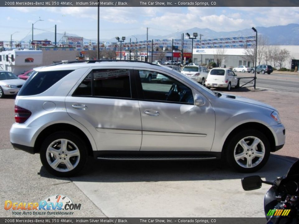 2008 Mercedes-Benz ML 350 4Matic Iridium Silver Metallic / Black Photo #13